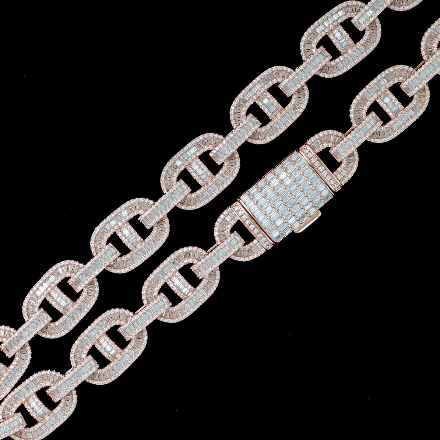 15MM MOISSANITE GUCCI LINK CHAIN