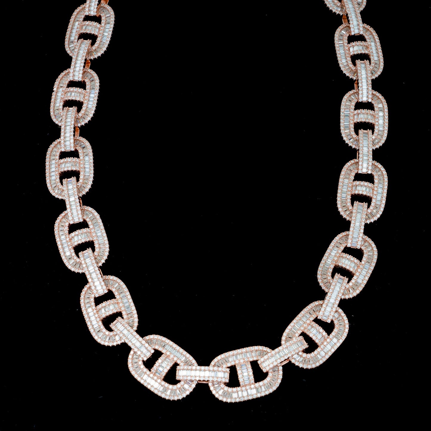 15MM MOISSANITE GUCCI LINK CHAIN