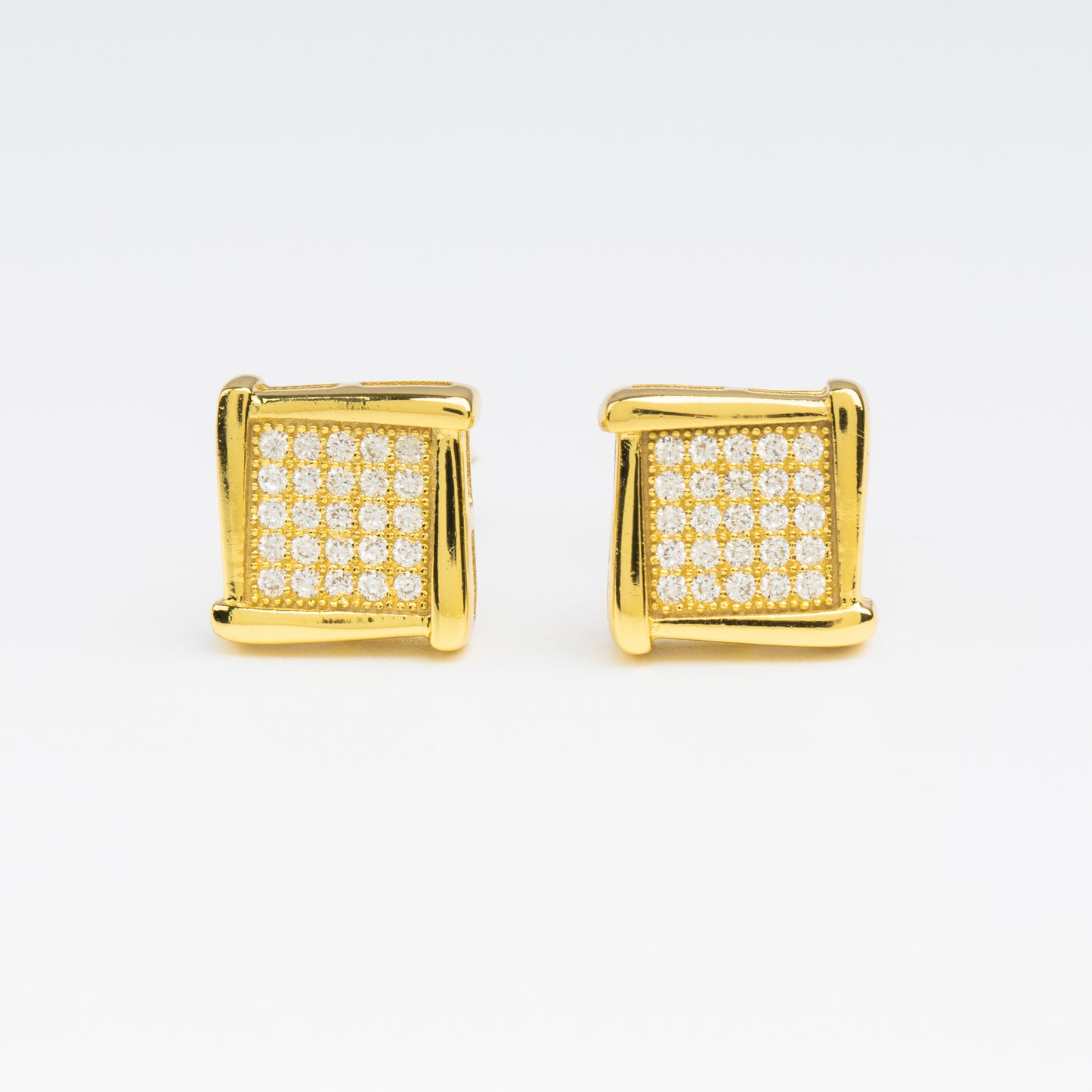 8MM MOISSANITE SQUARE EARRINGS