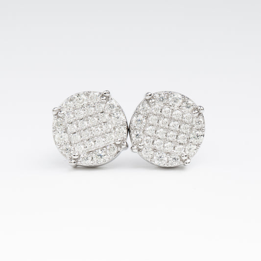 10MM MOISSANITE ROUND EARRINGS