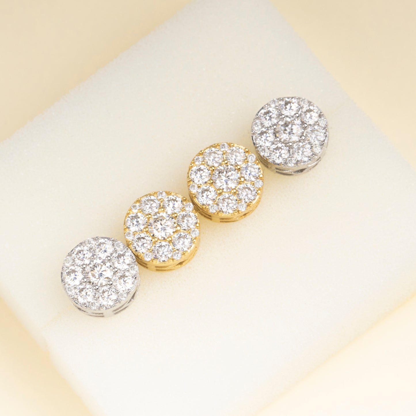 11MM MOISSANITE ROUND EARRINGS