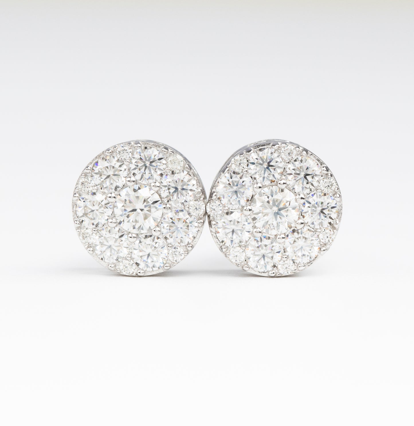 11MM MOISSANITE ROUND EARRINGS