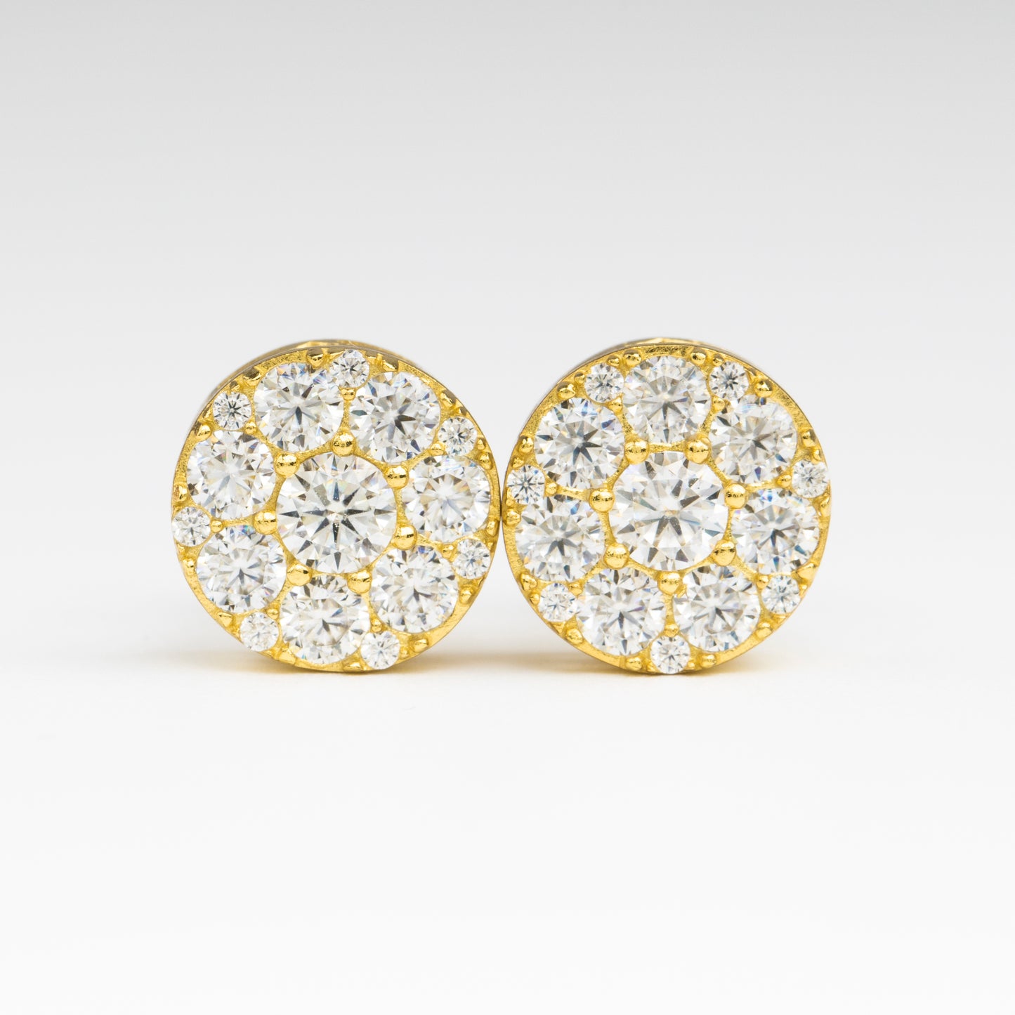 11MM MOISSANITE ROUND EARRINGS