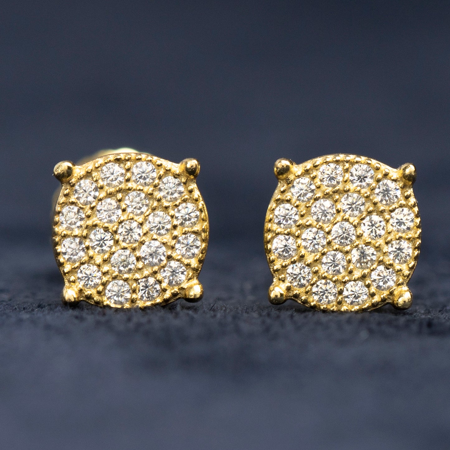 6.5MM MOISSANITE ROUND EARRINGS