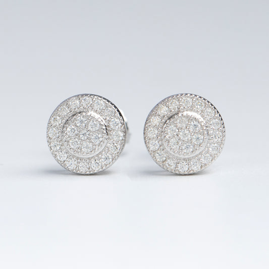 7MM MOISSANITE ROUND EARRINGS