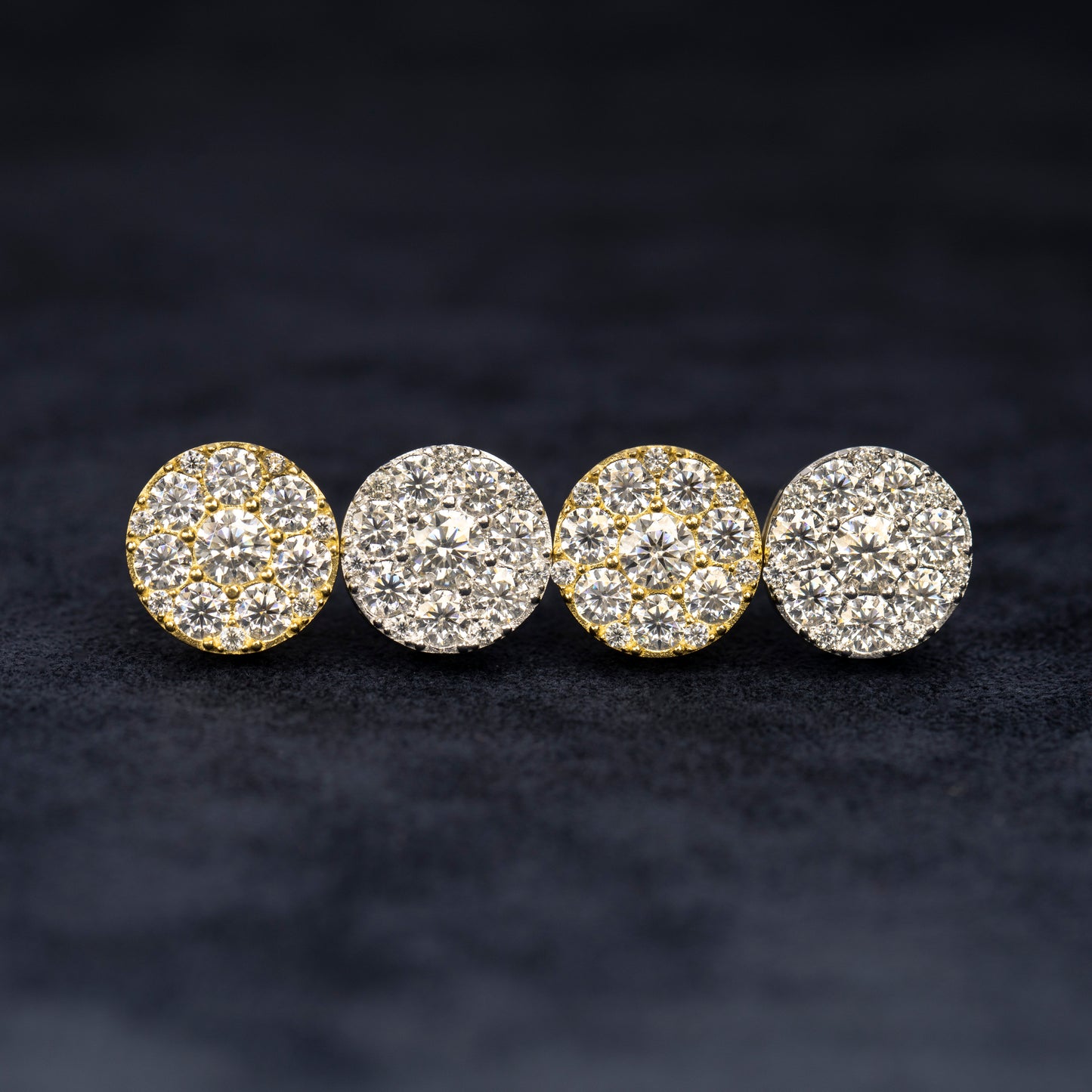 11MM MOISSANITE ROUND EARRINGS