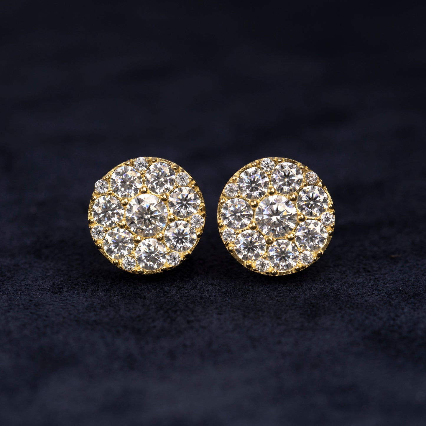 11MM MOISSANITE ROUND EARRINGS