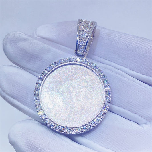 25MM MOISSANITE PHOTO PENDANT