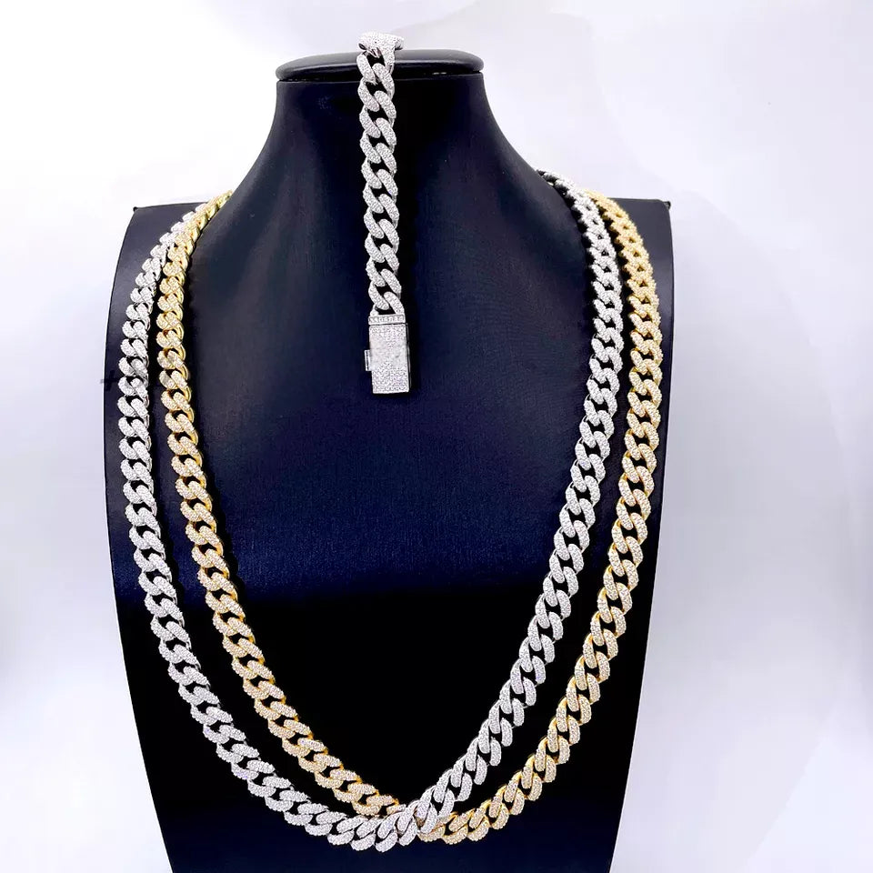 10MM MOISSANITE CUBAN LINK CHAIN