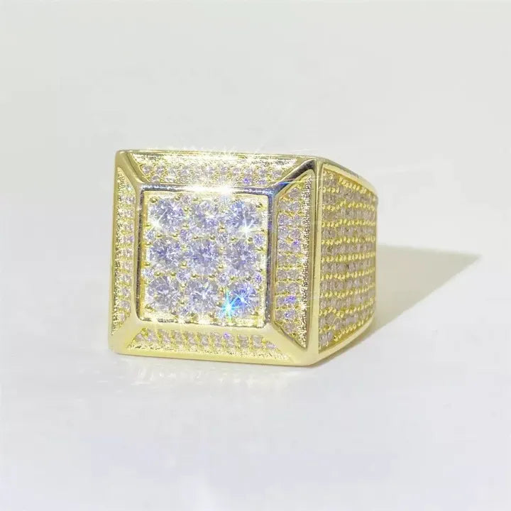 MOISSANITE BOX RING