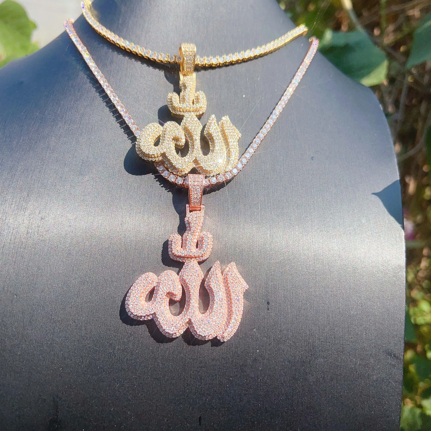 MOISSANITE ALLAH PENDANT