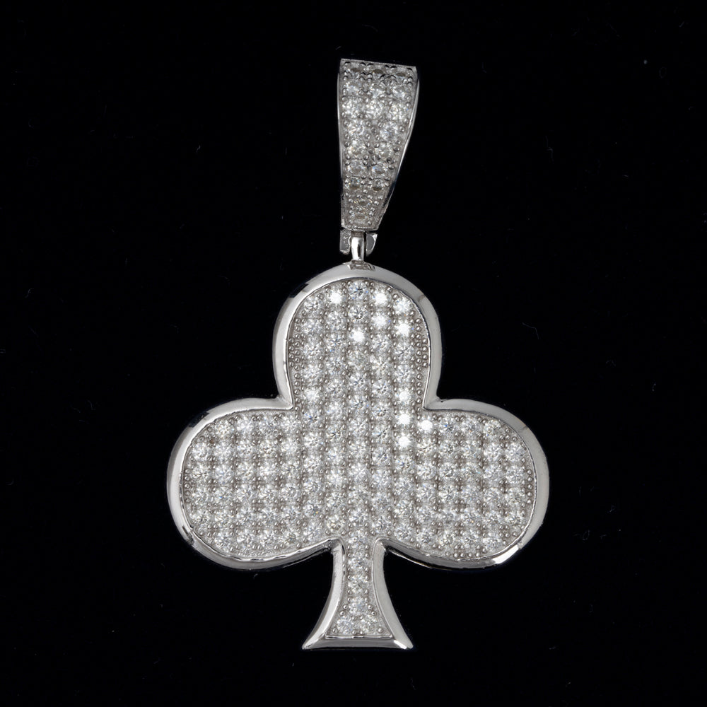 MOISSANITE CLUBS PENDANT