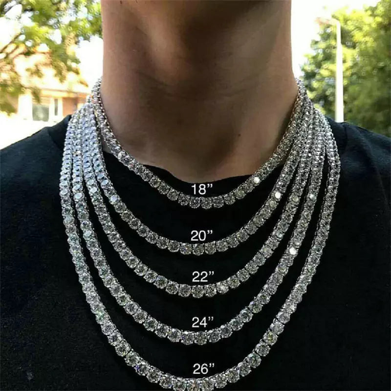 6.5MM-8MM MOISSANITE TENNIS CHAIN