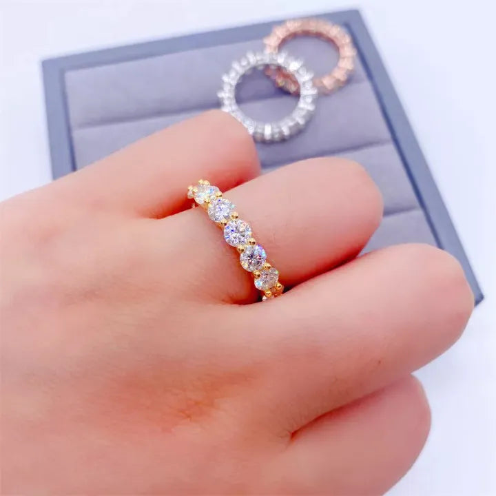 4MM MOISSANITE ETERNITY RING