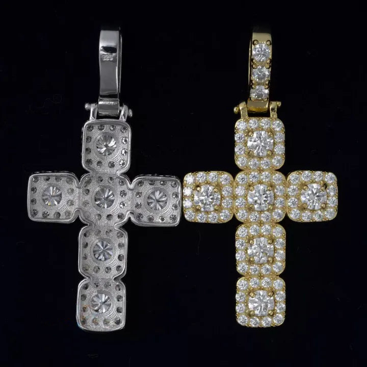 MOISSANITE CROSS PENDANT