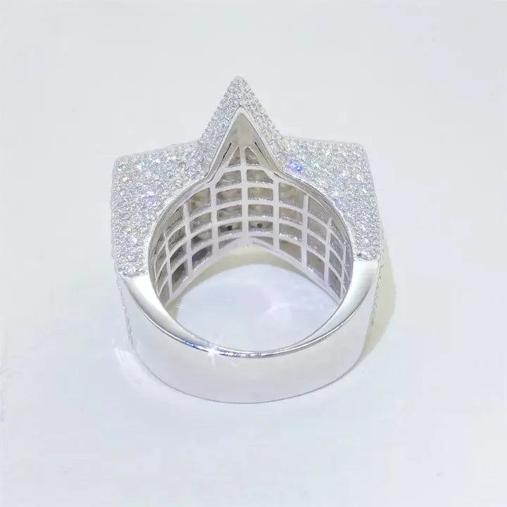 MOISSANITE BAGUETTE STAR RING