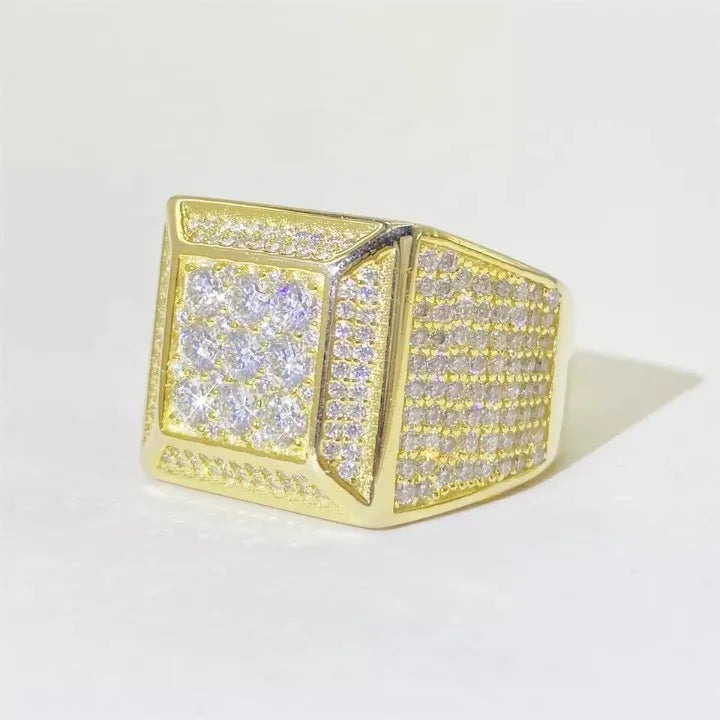 MOISSANITE BOX RING