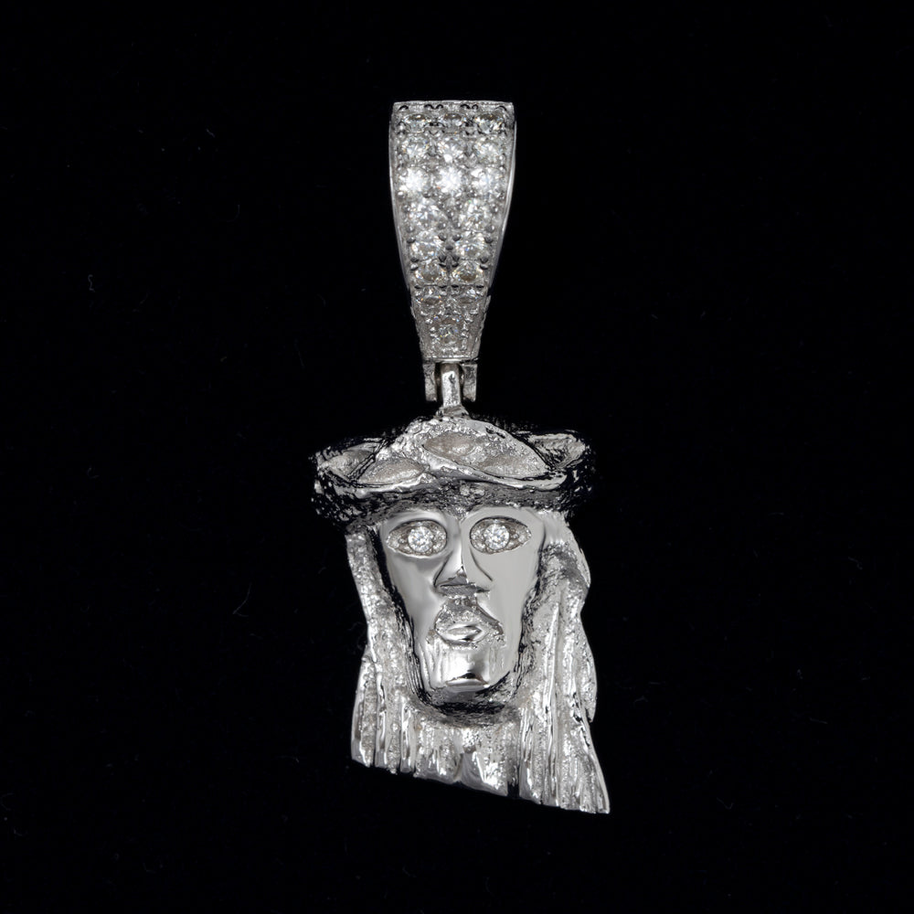 MOISSANITE JESUS HEAD PENDANT