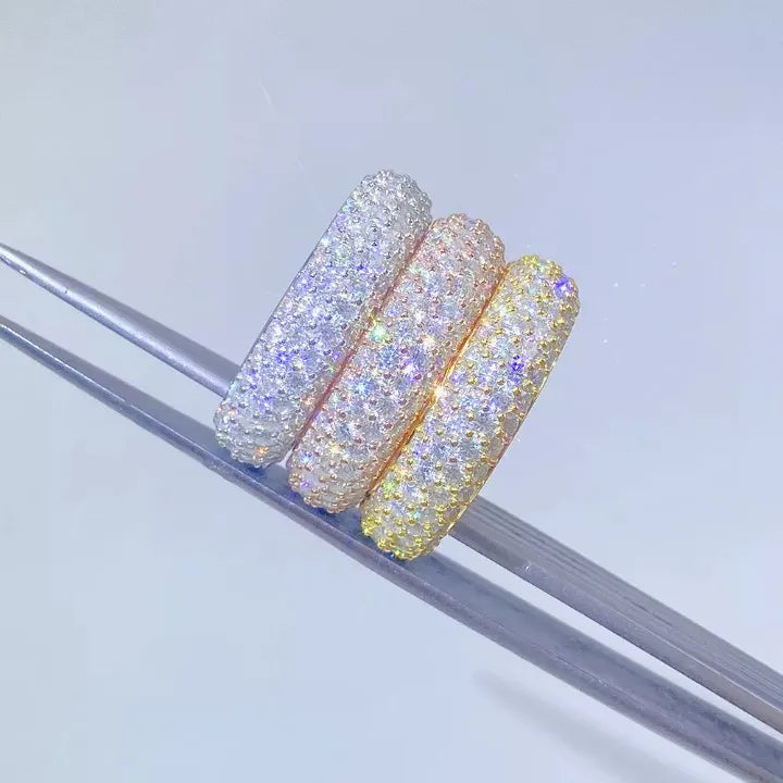 4 ROW MOISSANITE ETERNITY RING