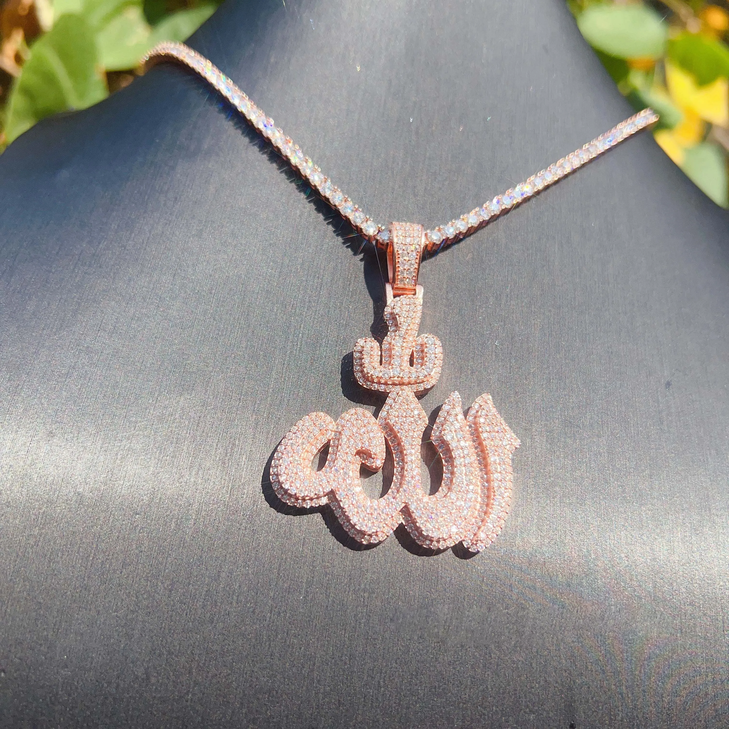 MOISSANITE ALLAH PENDANT