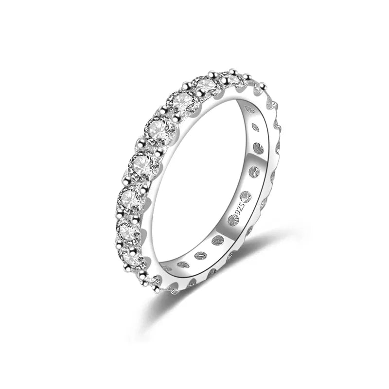 3MM MOISSANITE ETERNITY RING