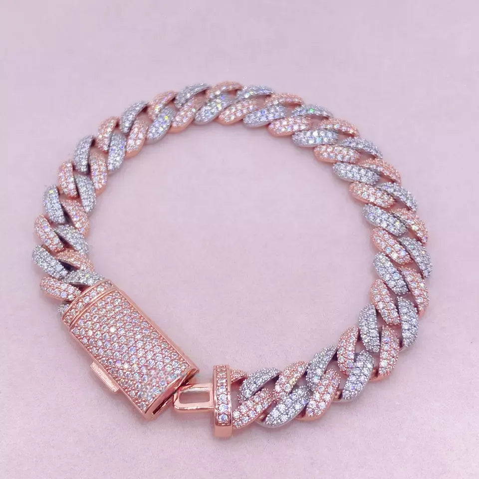 10MM MOISSANITE CUBAN LINK BRACELET