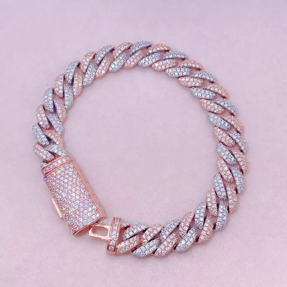 10MM MOISSANITE CUBAN LINK BRACELET