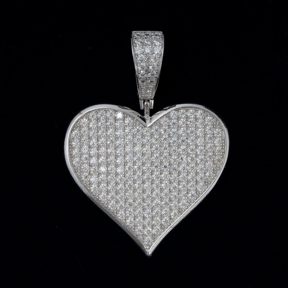 MOISSANITE HEART PENDANT