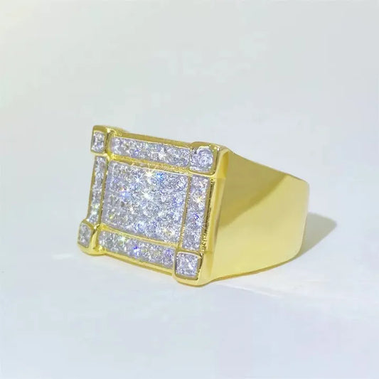 MOISSANITE SQUARE RING