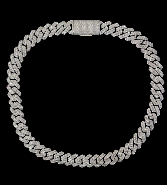 15MM MOISSANITE CUBAN LINK CHAIN