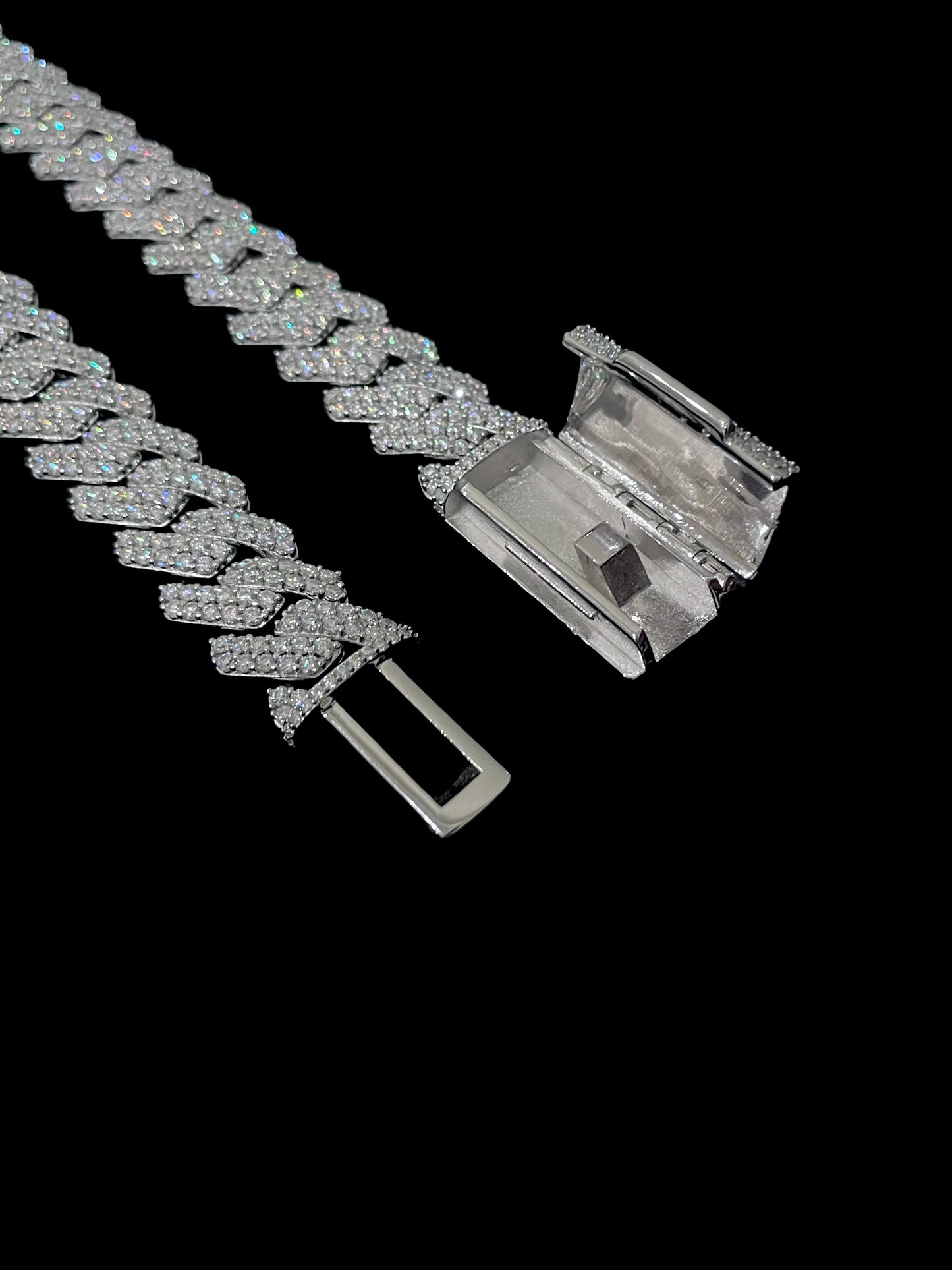 15MM MOISSANITE CUBAN LINK CHAIN