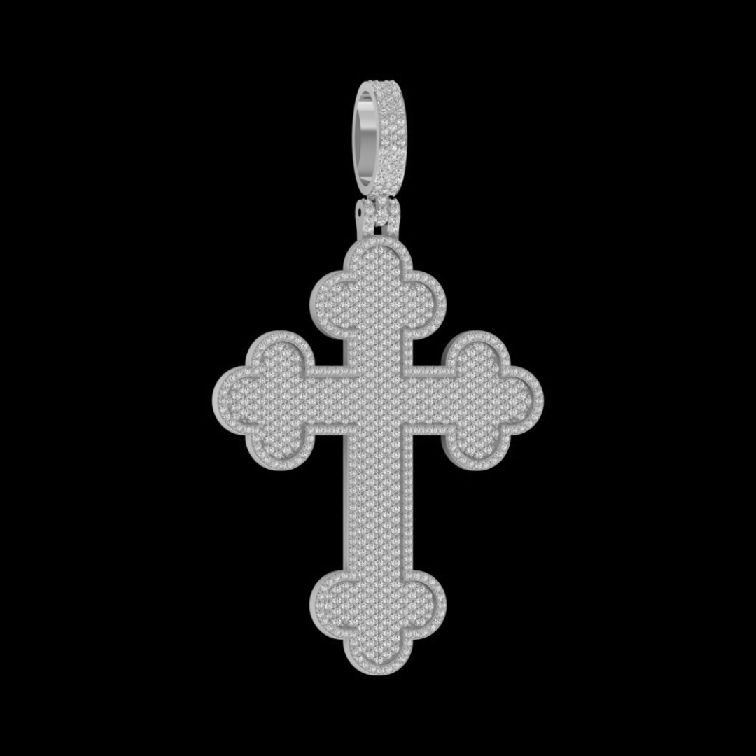 DIAMOND ROMAN CROSS PENDANT
