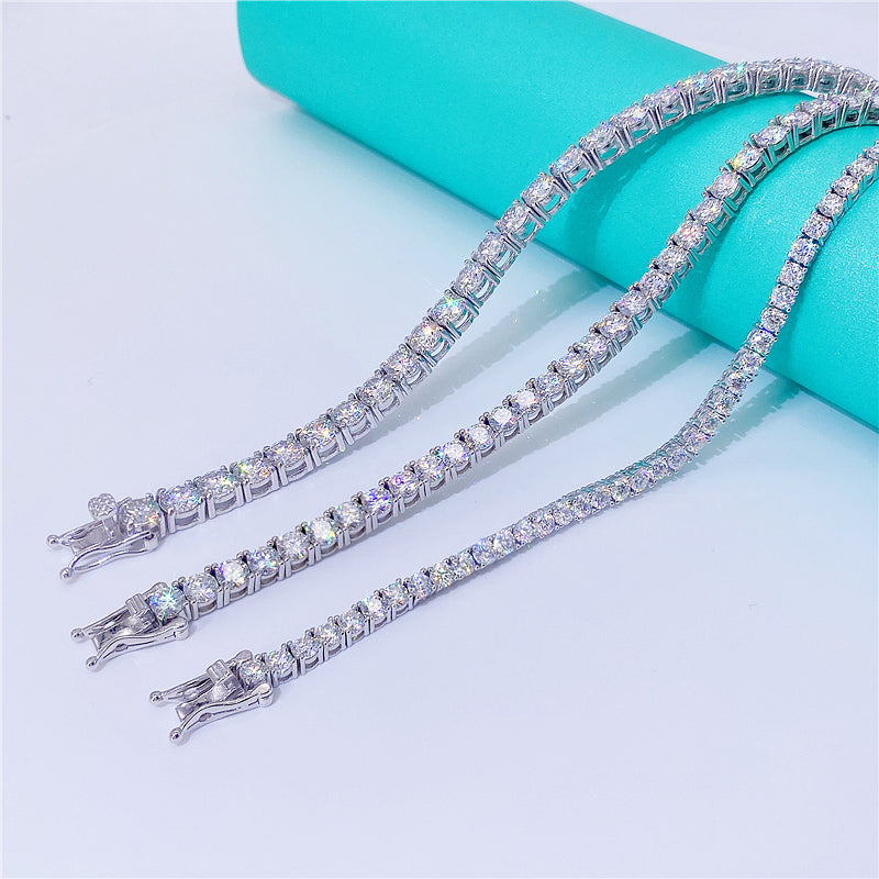 2MM-5MM MOISSANITE TENNIS CHAIN