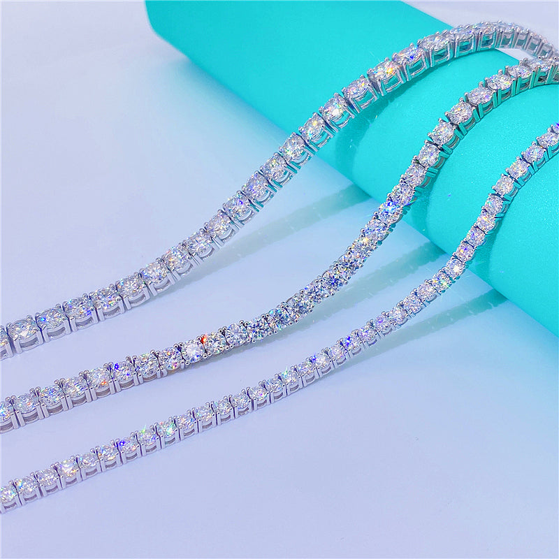 2MM-5MM MOISSANITE TENNIS CHAIN