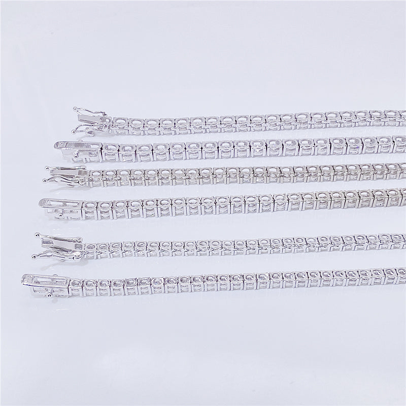 2MM-5MM MOISSANITE TENNIS CHAIN