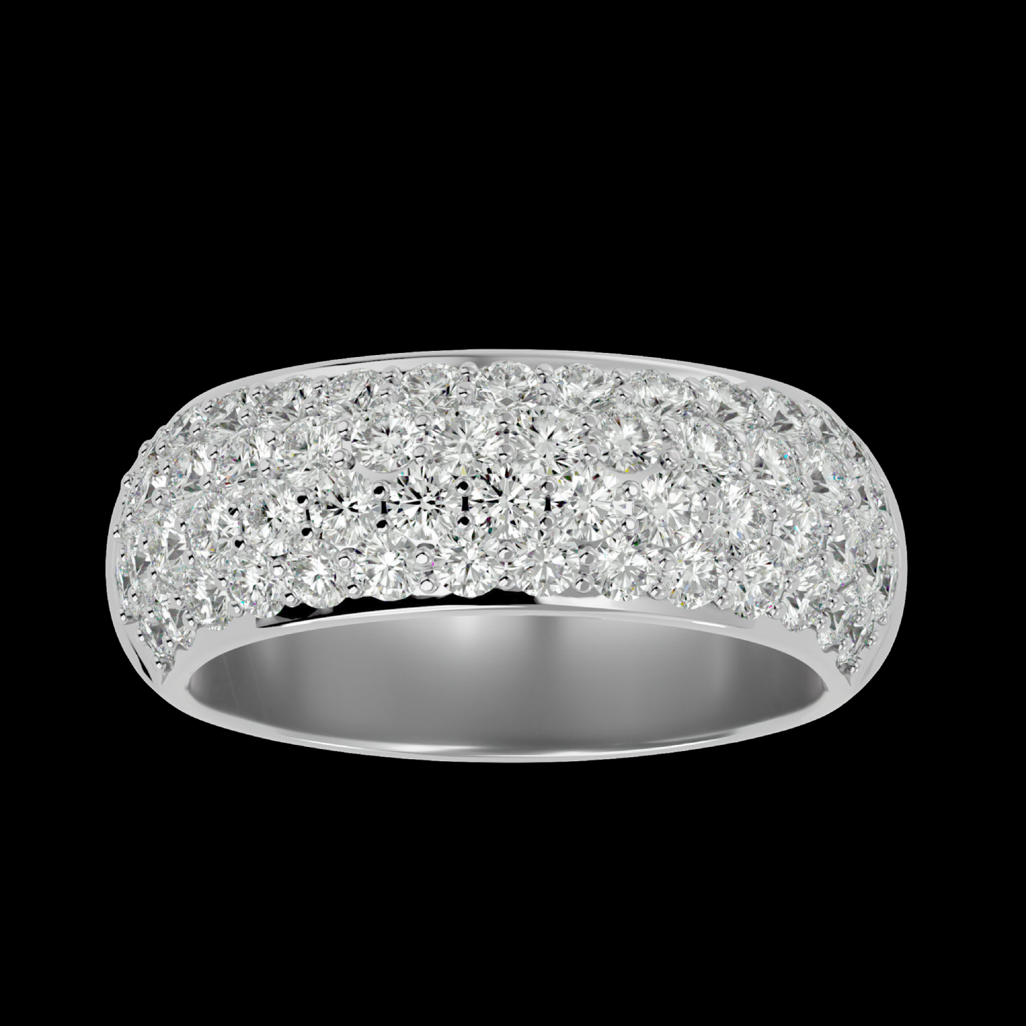 4 ROW DIAMOND ETERNITY RING