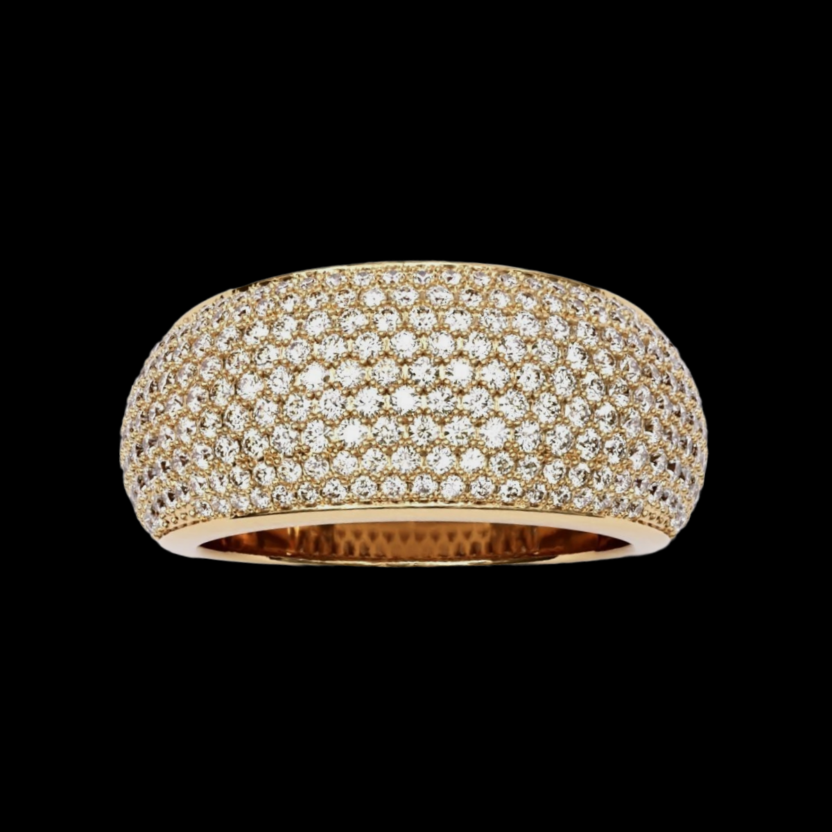 10.5MM DIAMOND PAVE RING