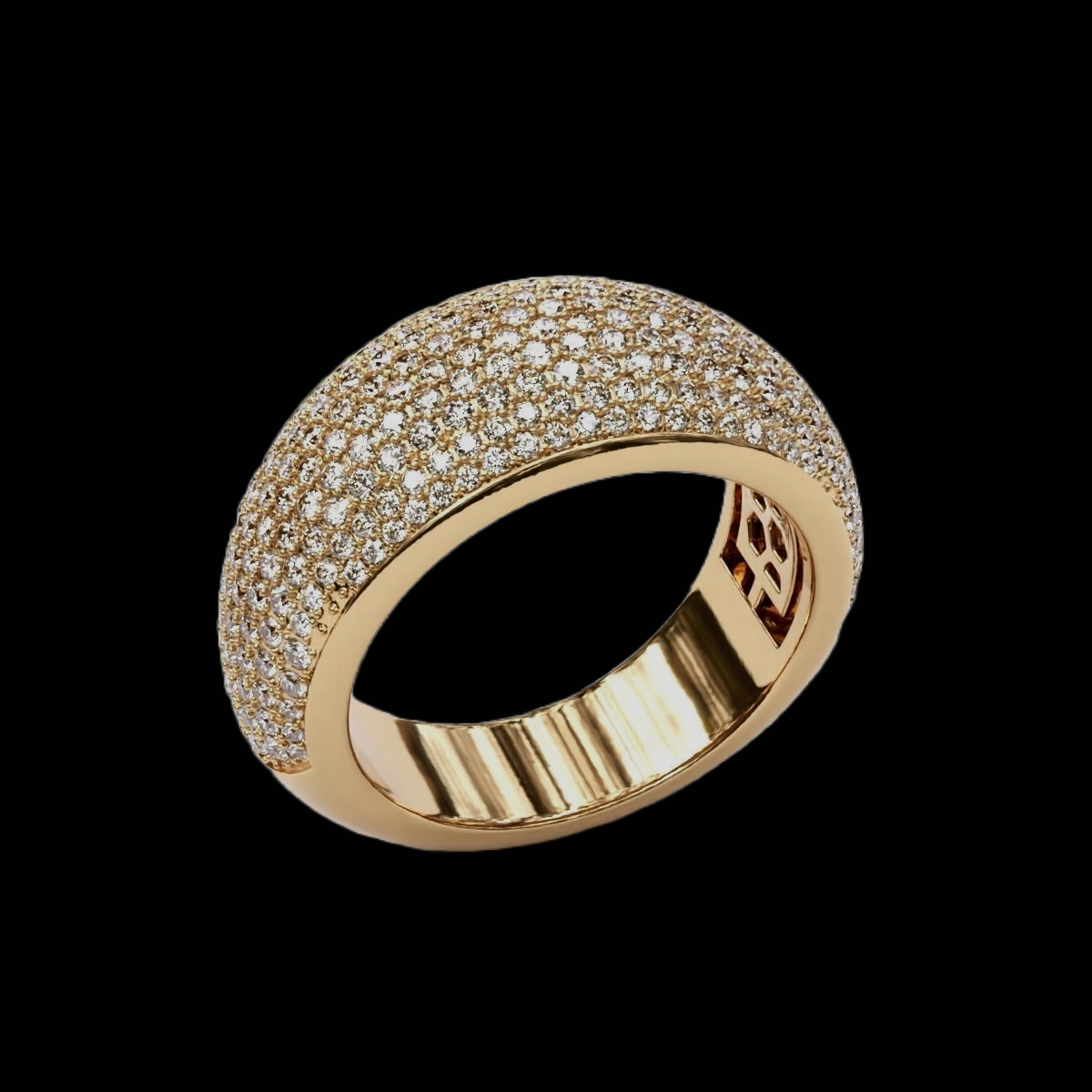 10.5MM DIAMOND PAVE RING