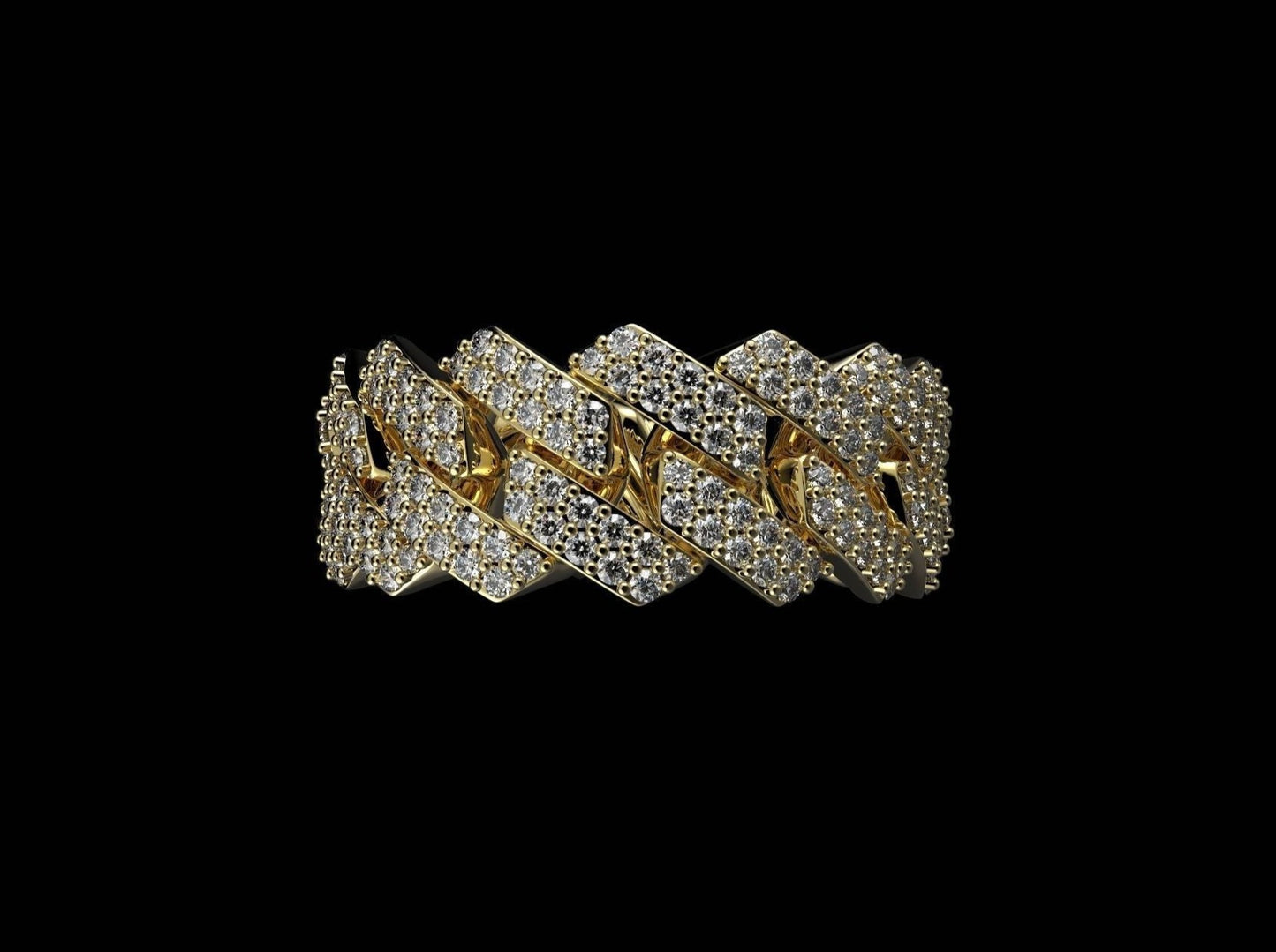 11MM DIAMOND MIAMI CUBAN RING