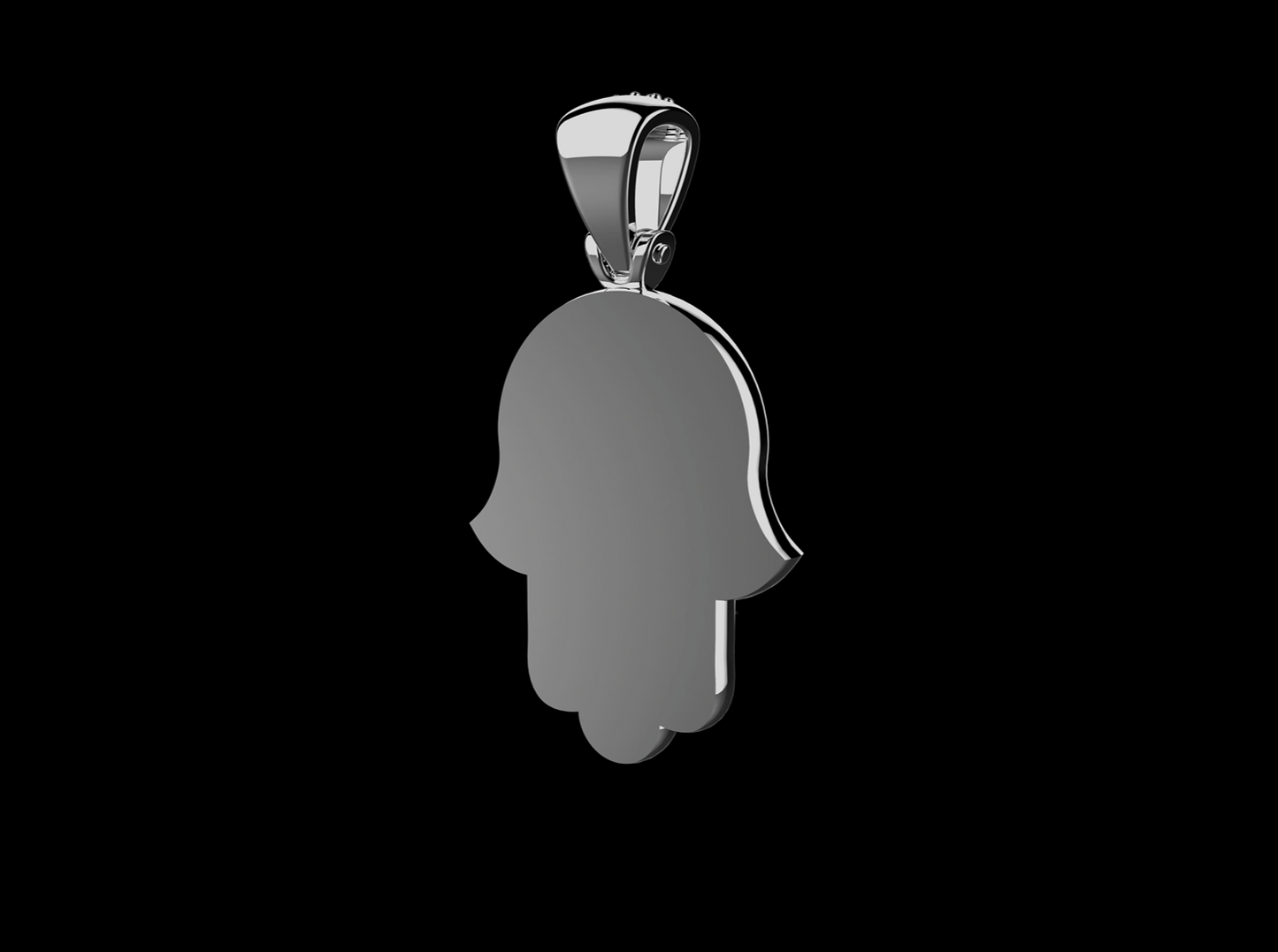 DIAMOND HAMSA PENDANT