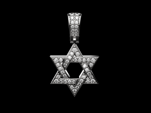 DIAMOND DAVID STAR PENDANT