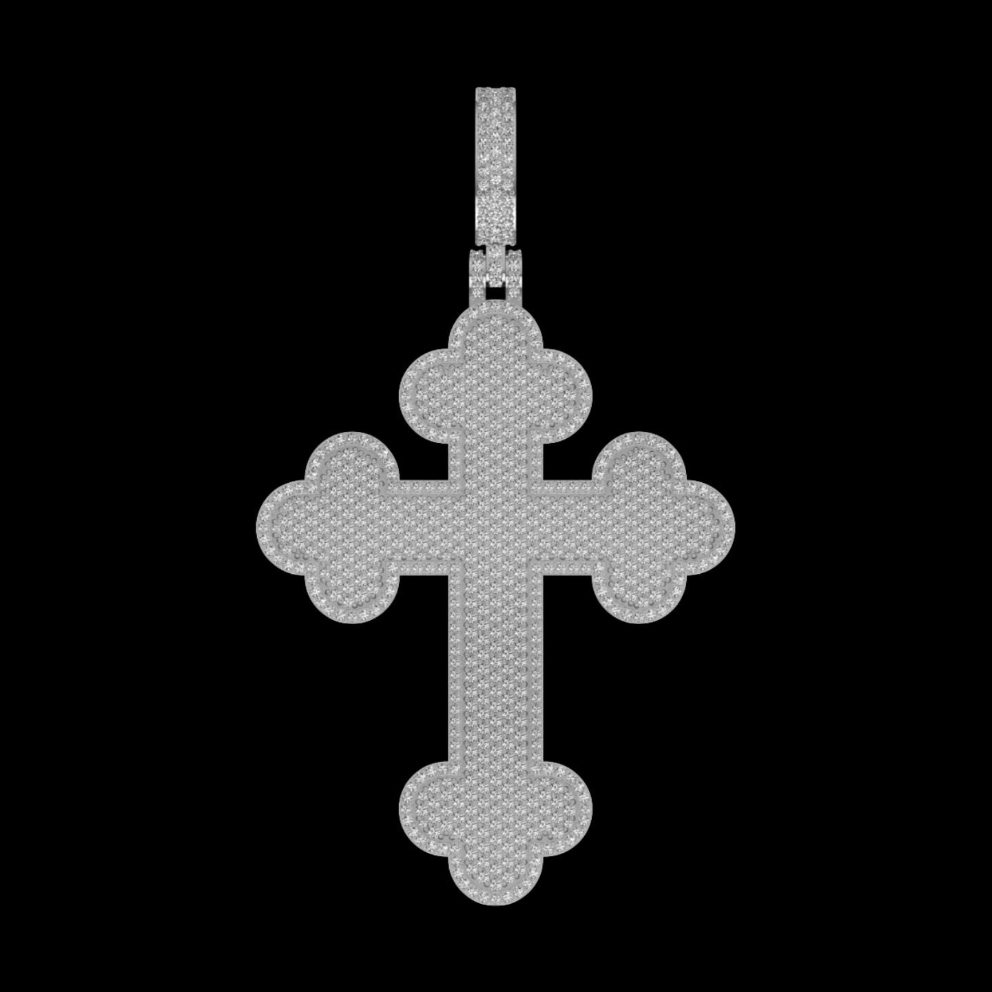 DIAMOND ROMAN CROSS PENDANT