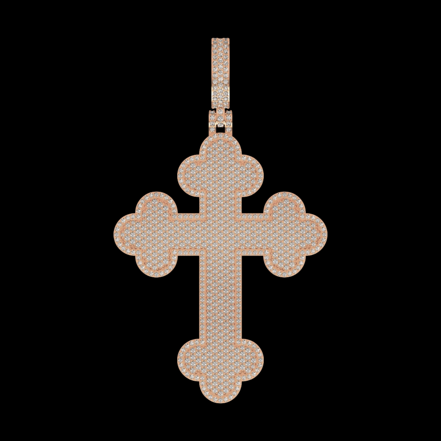 DIAMOND ROMAN CROSS PENDANT