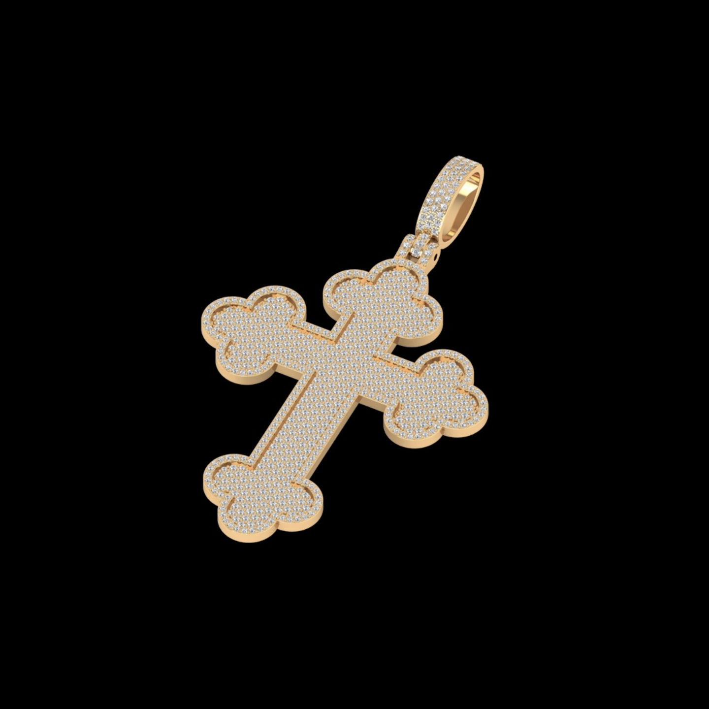 DIAMOND ROMAN CROSS PENDANT