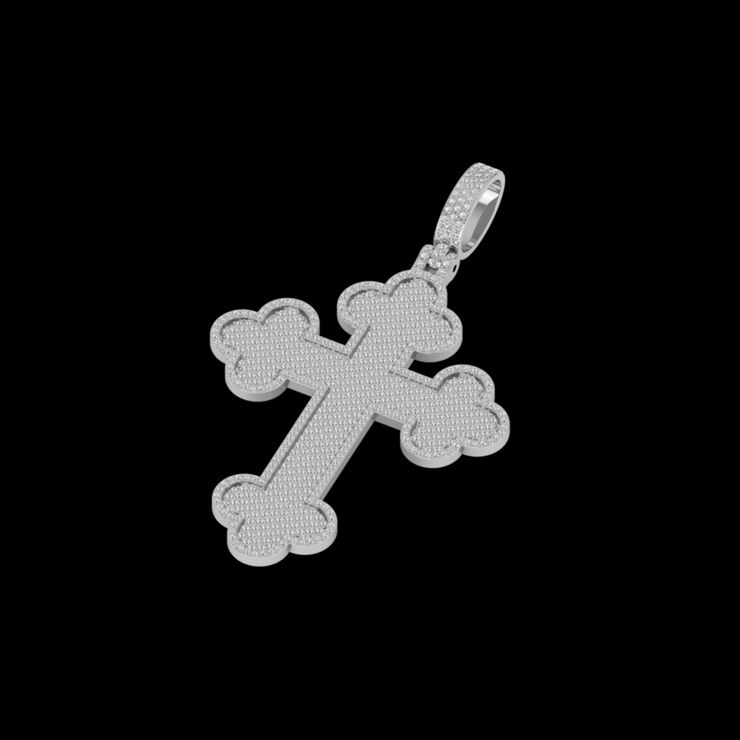 DIAMOND ROMAN CROSS PENDANT