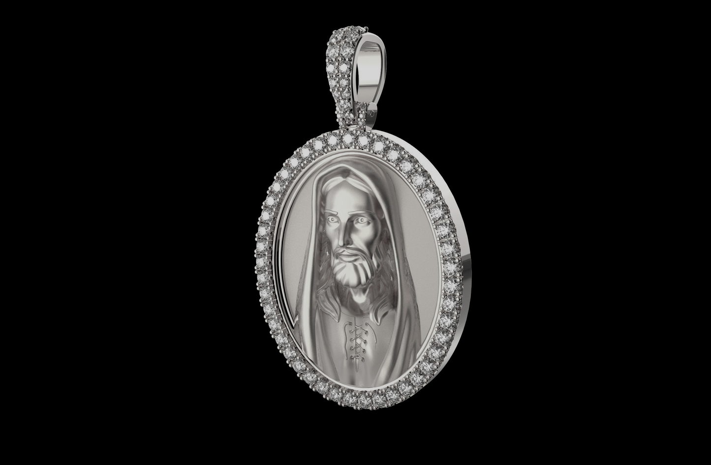 DIAMOND JESUS PENDANT