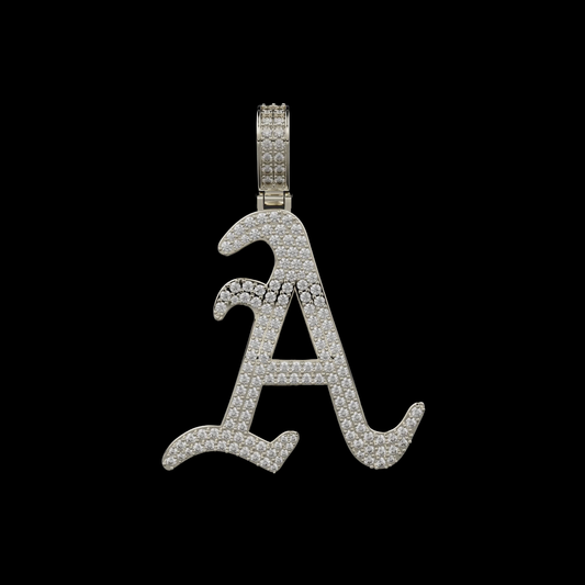 DIAMOND LETTER "A" PENDANT