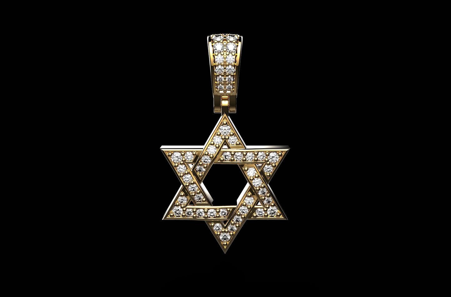 DIAMOND DAVID STAR PENDANT