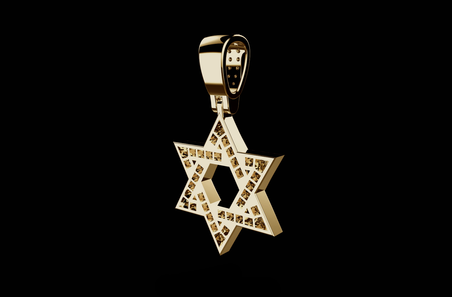 DIAMOND DAVID STAR PENDANT