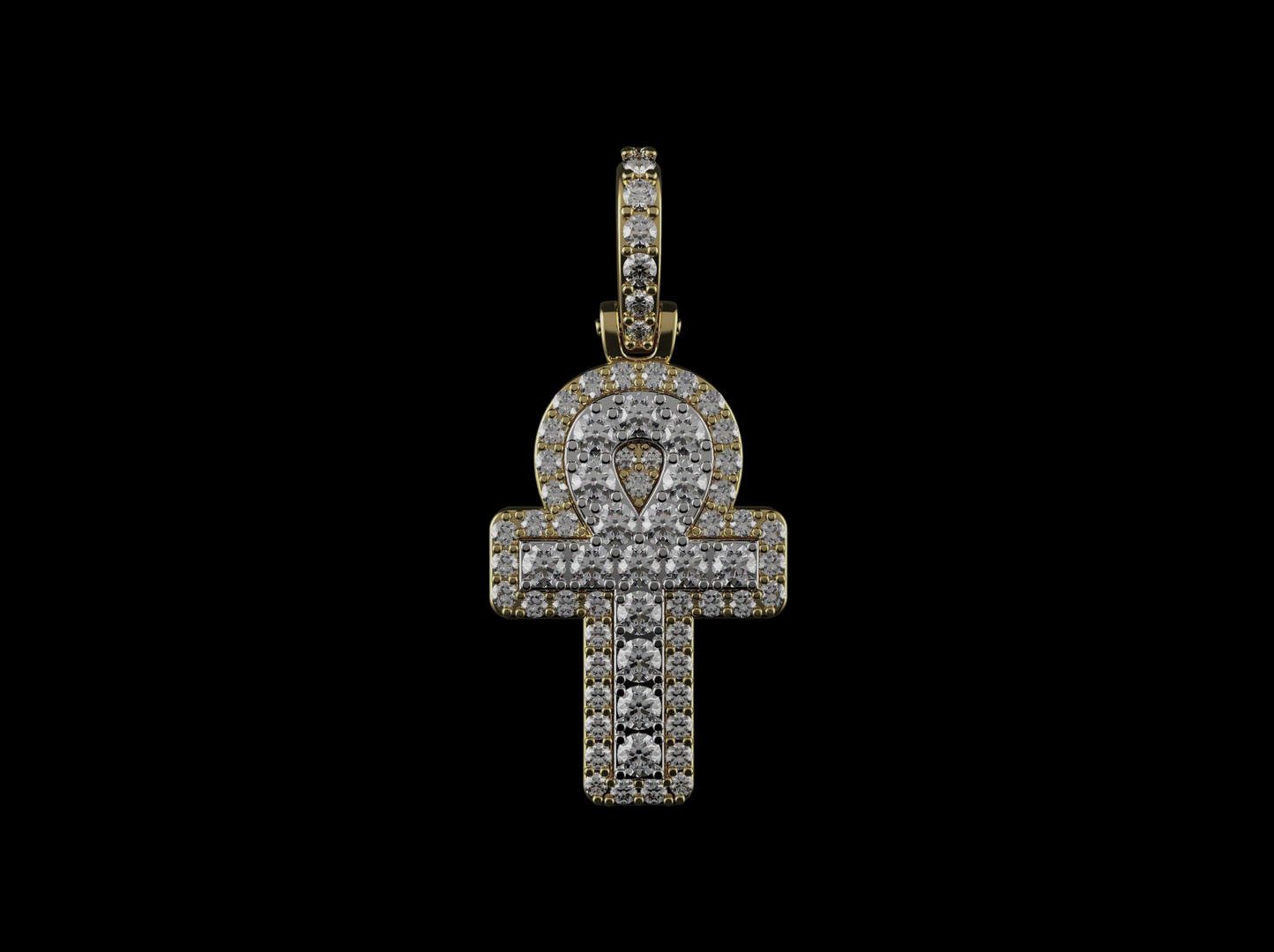 DIAMOND ANKH PENDANT